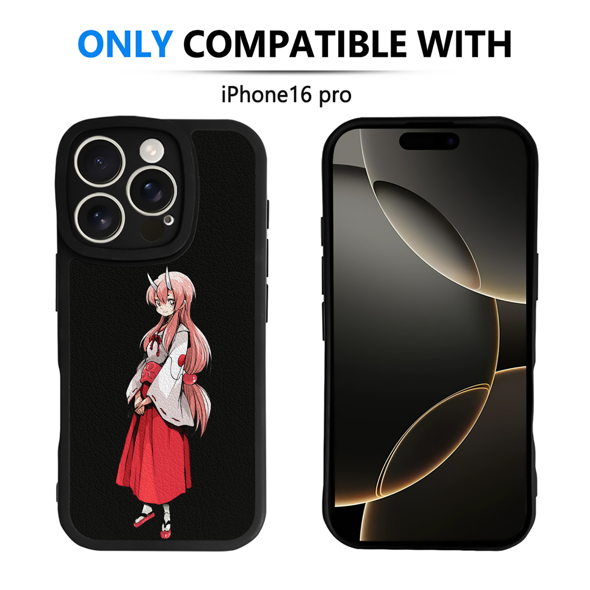 転スラ Regarding Reincarnated to Slime 【iPhone 16シリーズ対応】シリコンスマホケース（レザー調） 材質：シリコン